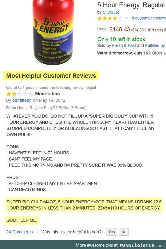 The most helpful customer review