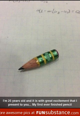 My first ever finished pencil
