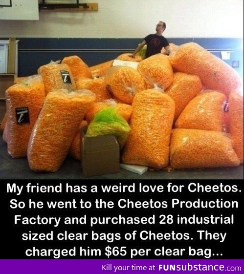Extreme Cheetos lover