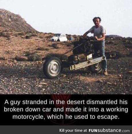 Mechanic in the desert