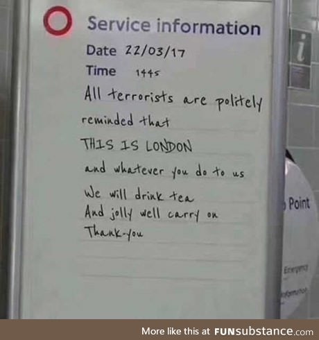 London's response to a terrorist attack