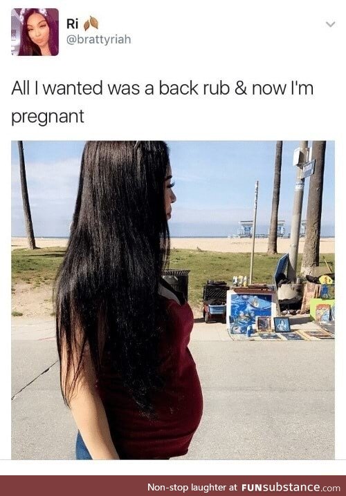 Back rub gets you pregnant