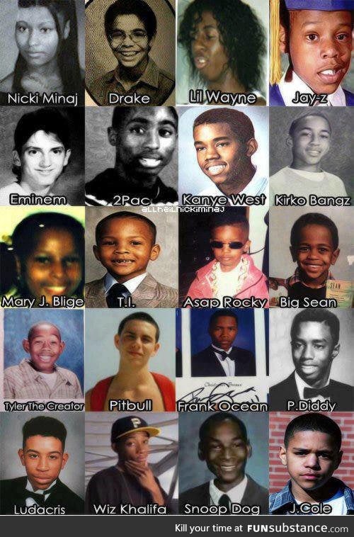 Rap stars as kids
