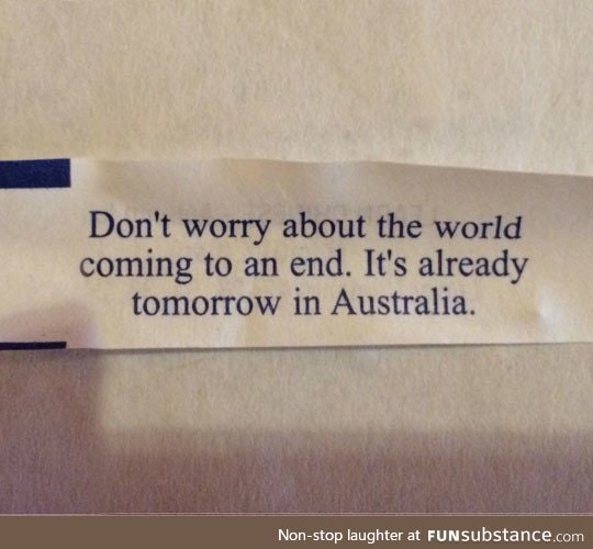 Worrying about the end of the world