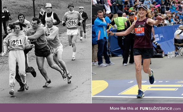 Woman Attacked for Running the Boston Marathon in 1967 Ran It Again, 50 Years Later