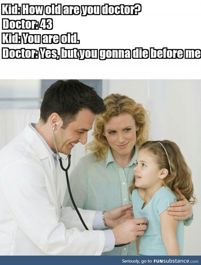 Conversation with doctor and kid