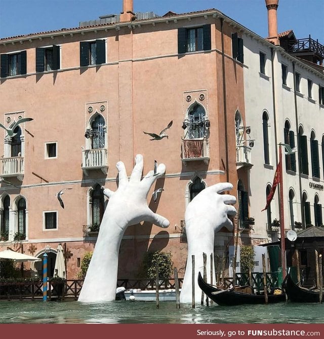 Art installment in Venice