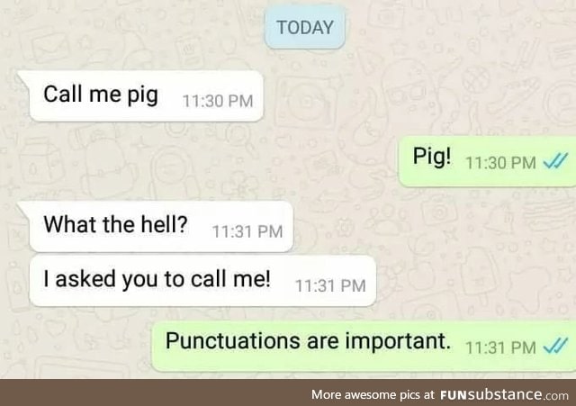 Punctuations!