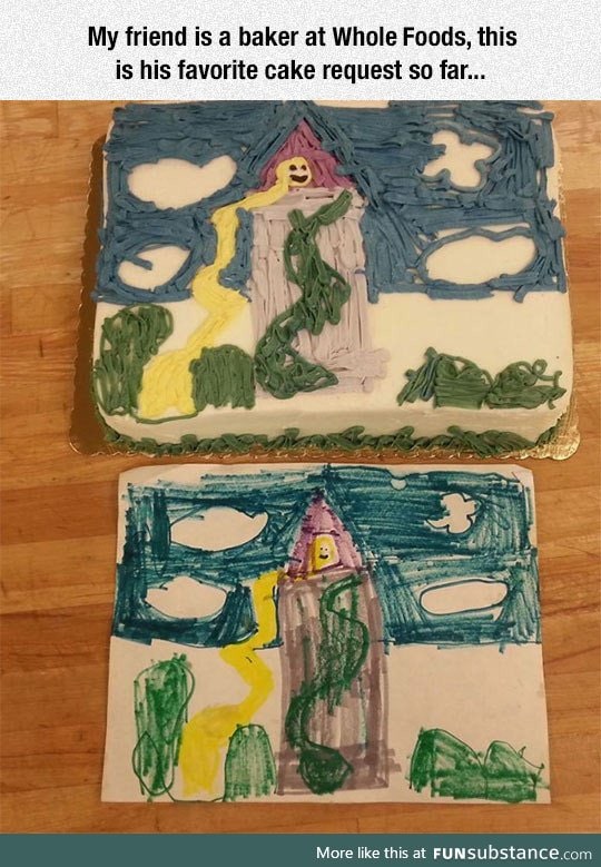 Cake From A Kid's Drawing