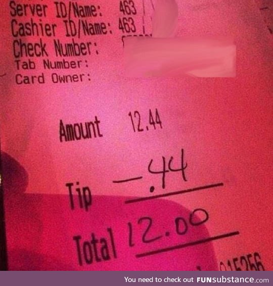 That's Not How Tipping Works