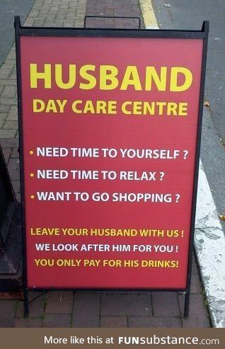 Husband day care center