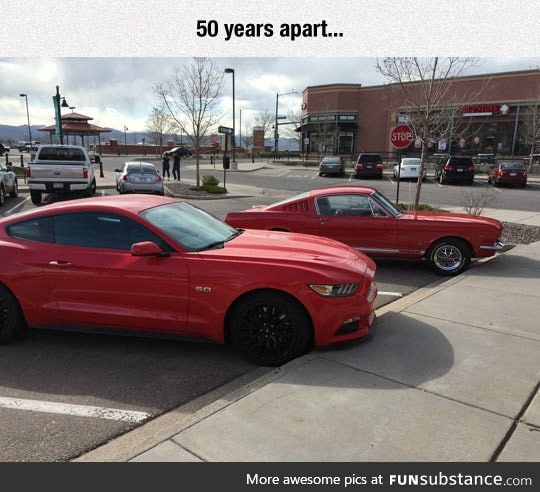 Mustang, then and now