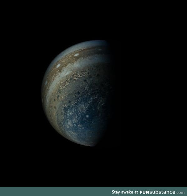 Latest view of Jupiter from the Juno spacecraft