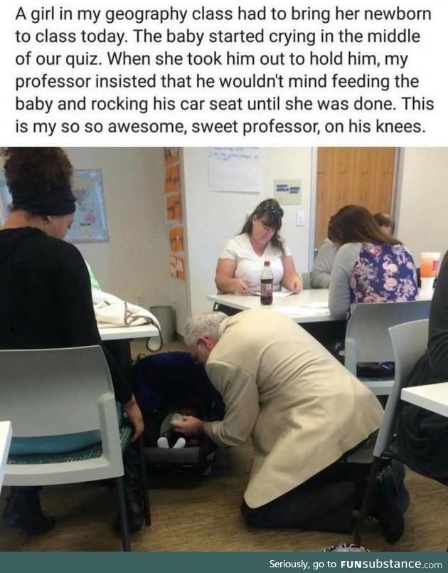 You're a good person, Professor