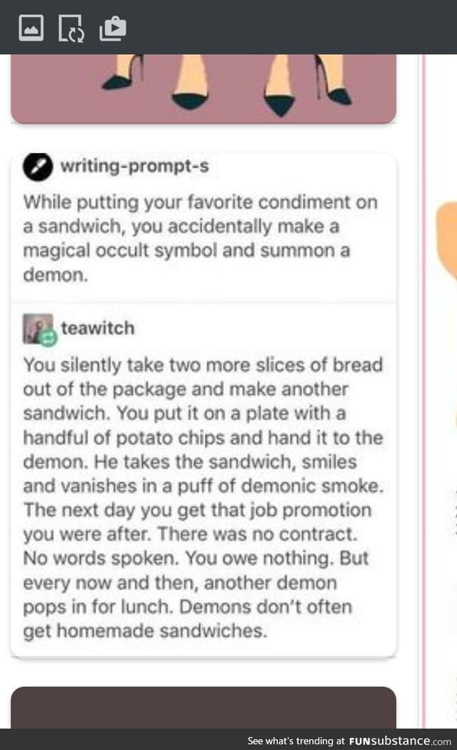 Demons and sandwiches