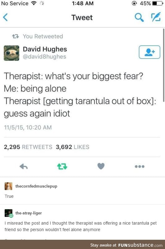 Therapist never worked for me