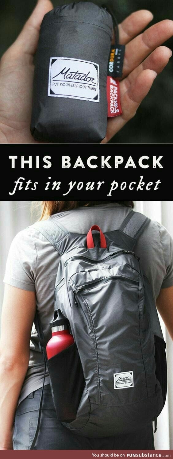 Backpack that can fit in your pocket