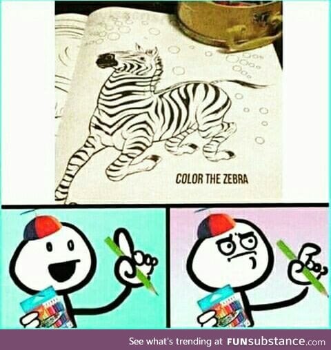Color the zebra