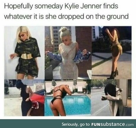Kylie looking for her dignity