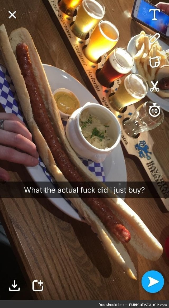 That's a huge wiener