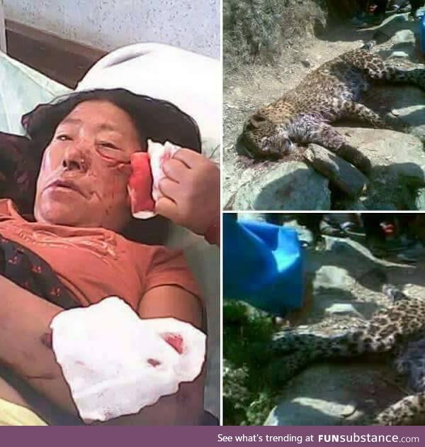 This woman from Nepal fought and killed a leopard to save her son