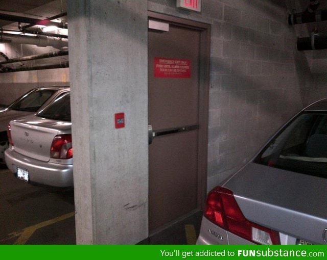 The most useless fire exit in the world