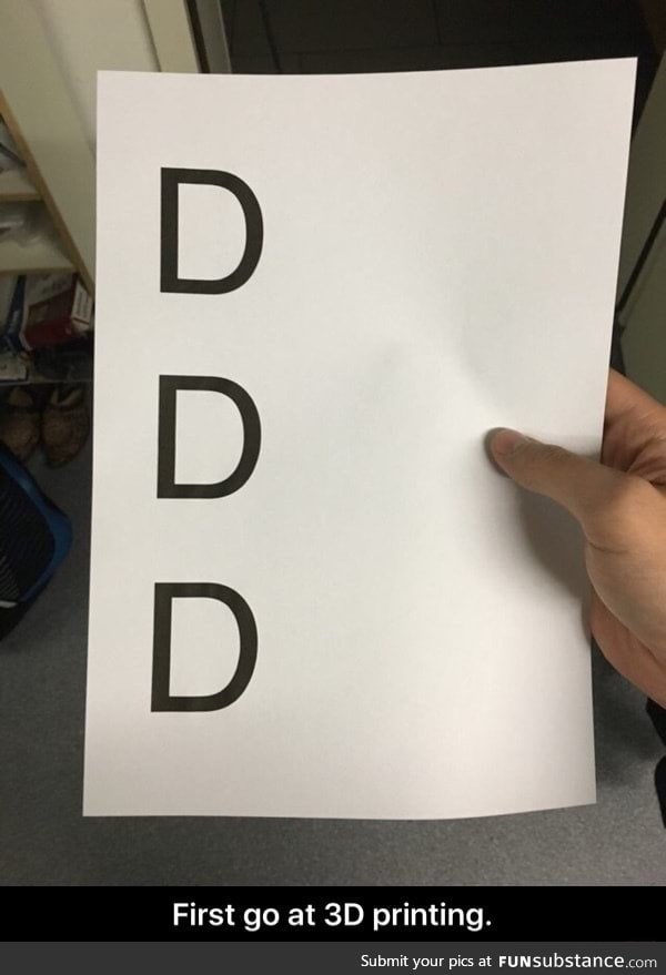 3 D printing