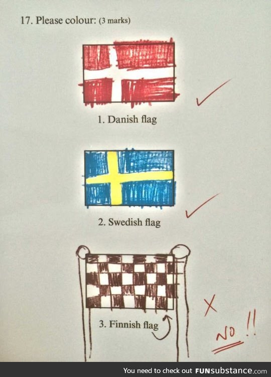 Color the flags