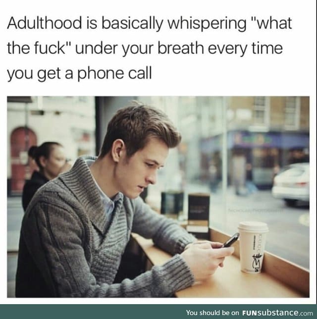 Phone calls in adulthood
