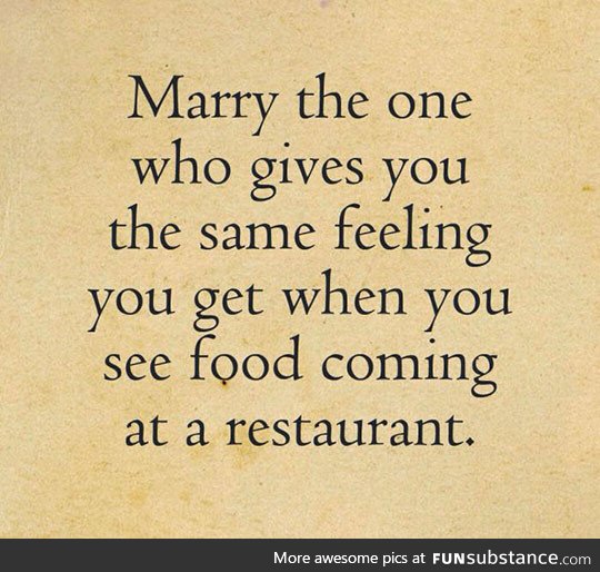 The one you should marry
