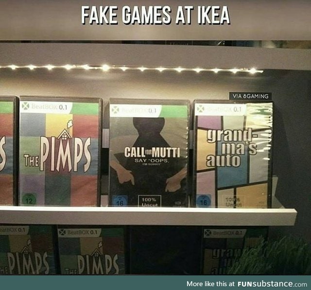 Fake game at IKEA