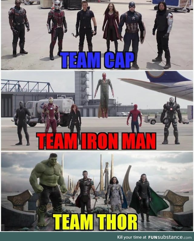 The Big Three and their teams