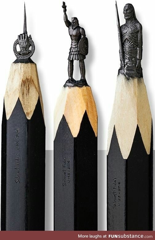 Pencil sculptures