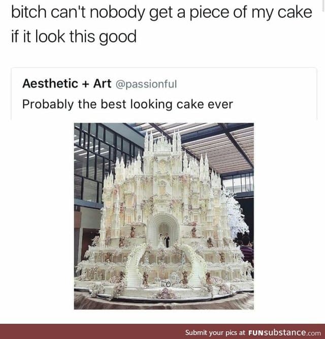 You'll never gain weight with this cake
