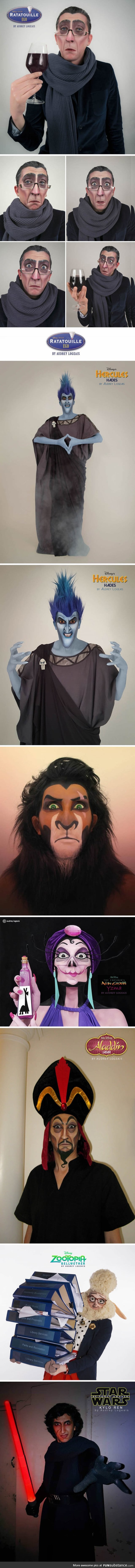 This makeup artist turns people into Disney villains