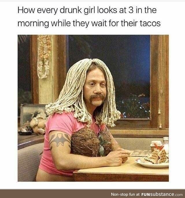 How drunk girls look like