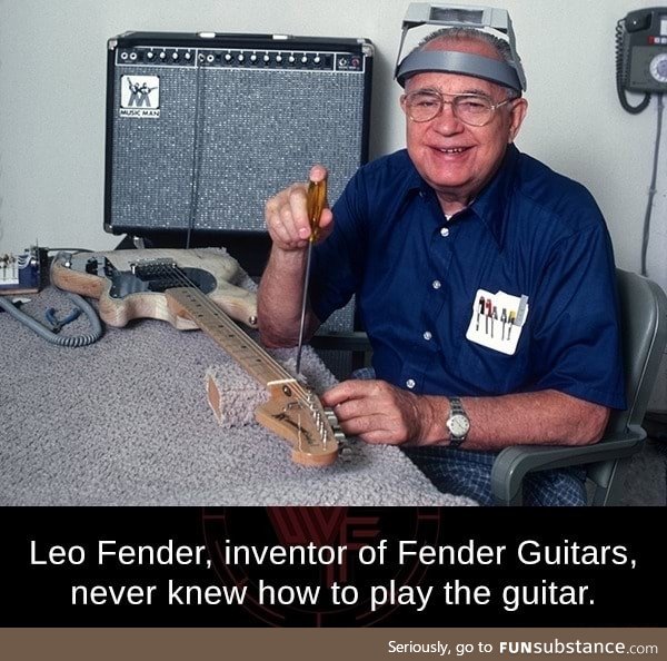 The inventor of a guitar doesn't know how to play one