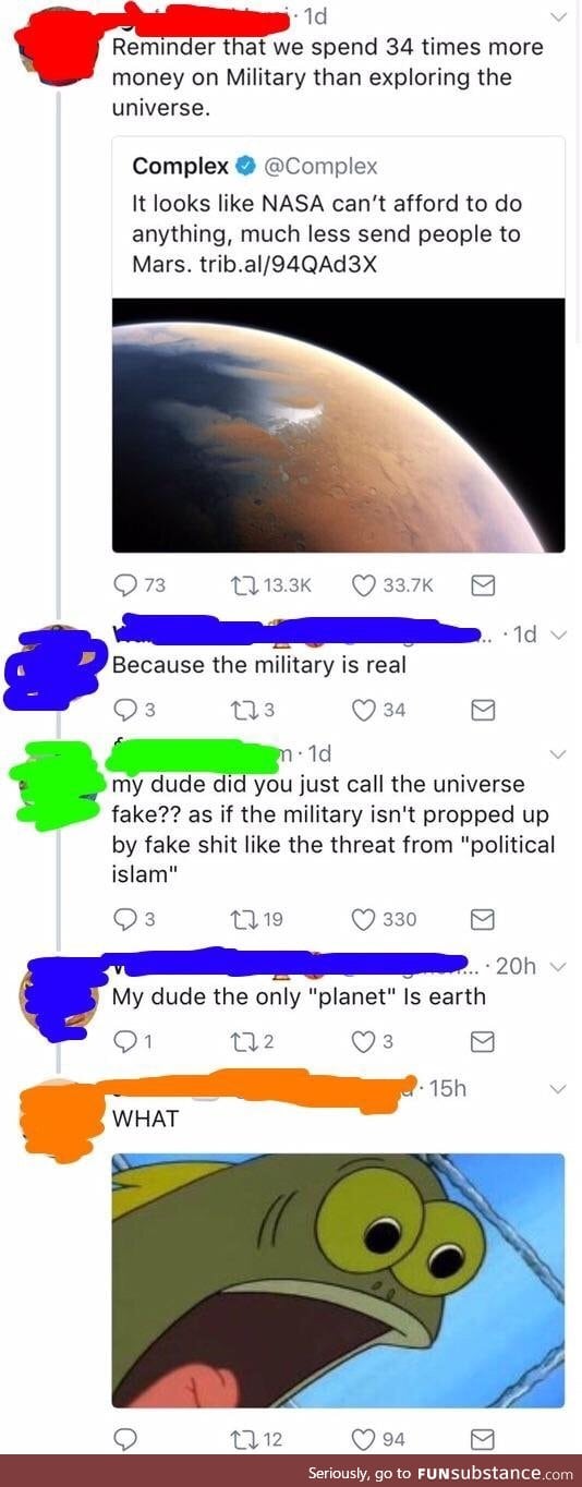 WLTH: earth is the only REAL planet