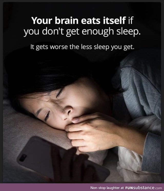 Brain eats itself if you don't get enough sleep