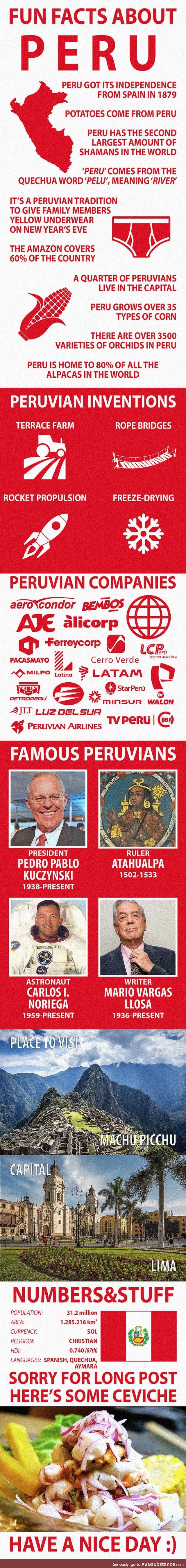 Fun Facts about Peru