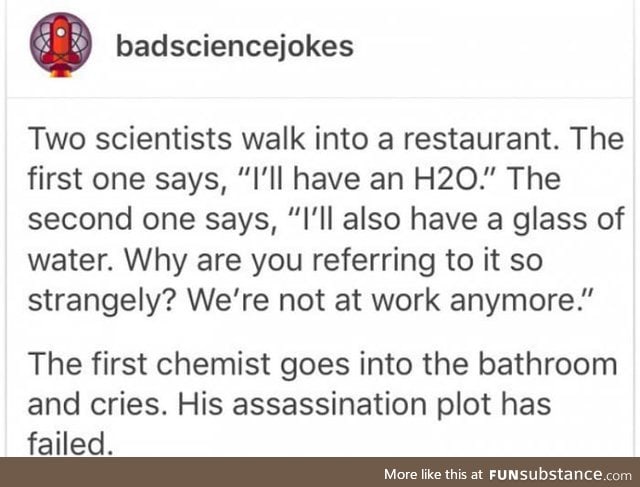 Bad science jokes