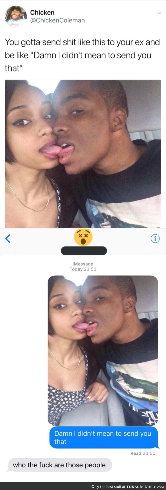 Sending pics to your ex