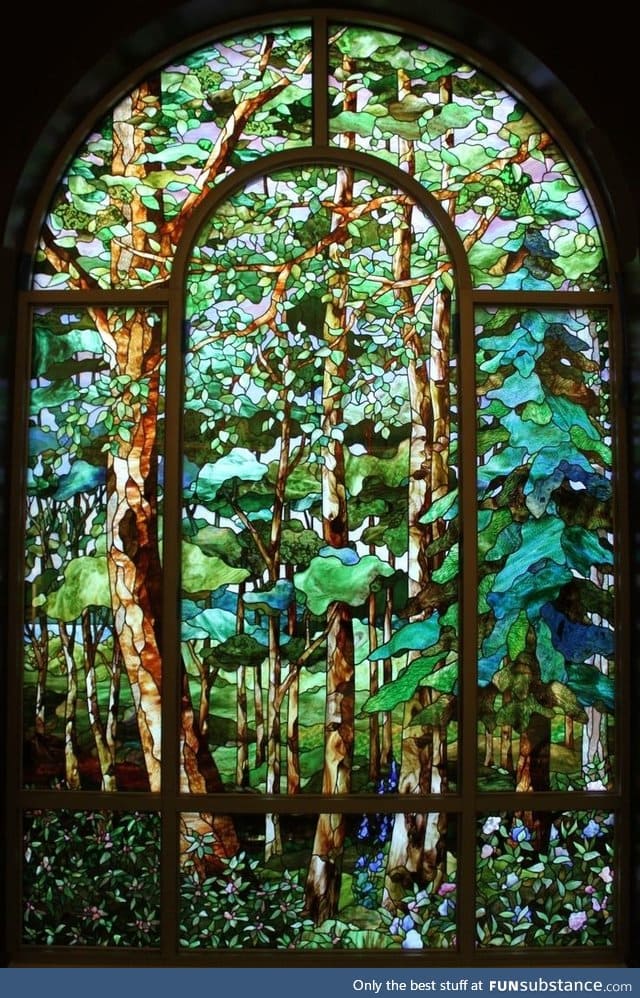 Stained glass forest