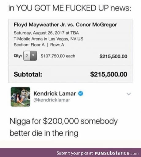 Kendrick is taking business