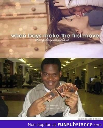 When boys make the first move