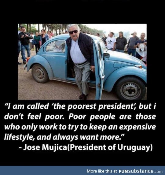 The poorest president
