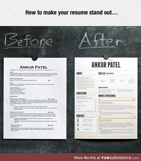 Make your resume stand out