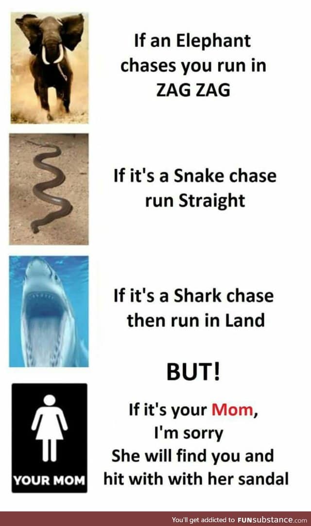 You can't escape from mom