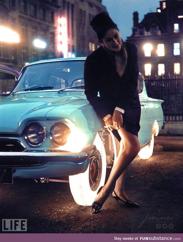Goodyear Illuminated Tires - 1961  Colorized