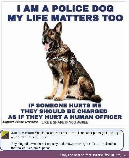 Cops love shooting dogs